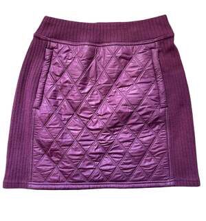 Prana Esla Quilted Fleece Lined Mini Skirt Purple Women's Size XS